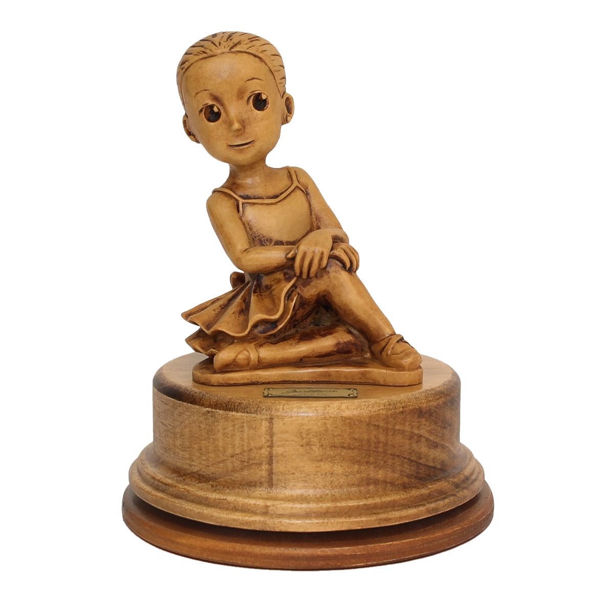 SPINNING MUSIC BOX SITTING DANCER 